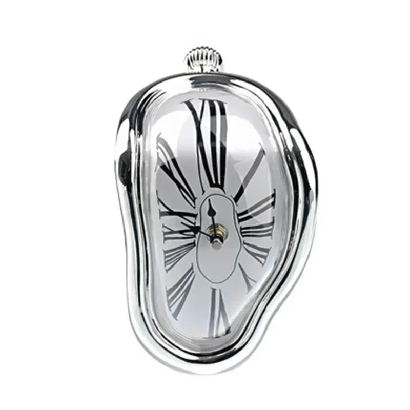 New Novel Surreal Melting Distorted Wall Clocks Surrealist Salvador Dali Style Wall Decoration Home Garden Clock