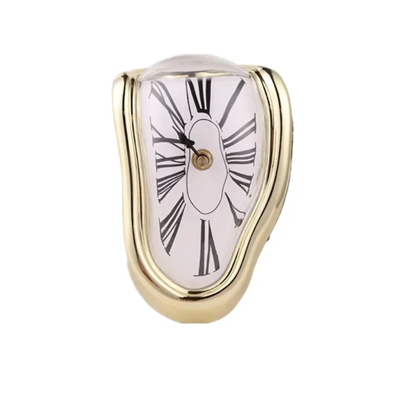 New Novel Surreal Melting Distorted Wall Clocks Surrealist Salvador Dali Style Wall Decoration Home Garden Clock