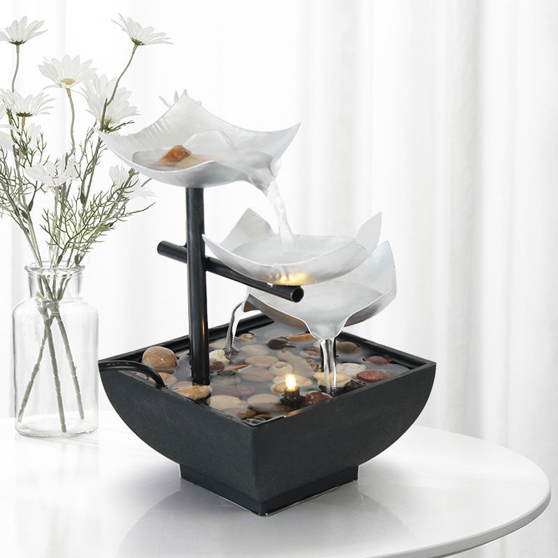 Zen Soothing, Relaxing, Decorative Tabletop Fountain for Home, Office Decor, Living Room, Bedroom