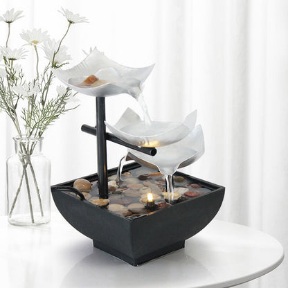Zen Soothing, Relaxing, Decorative Tabletop Fountain for Home, Office Decor, Living Room, Bedroom