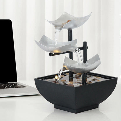 Zen Soothing, Relaxing, Decorative Tabletop Fountain for Home, Office Decor, Living Room, Bedroom