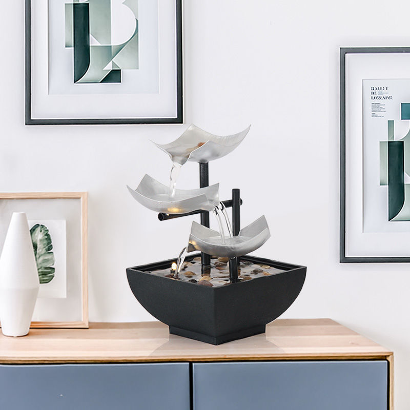 Zen Soothing, Relaxing, Decorative Tabletop Fountain for Home, Office Decor, Living Room, Bedroom