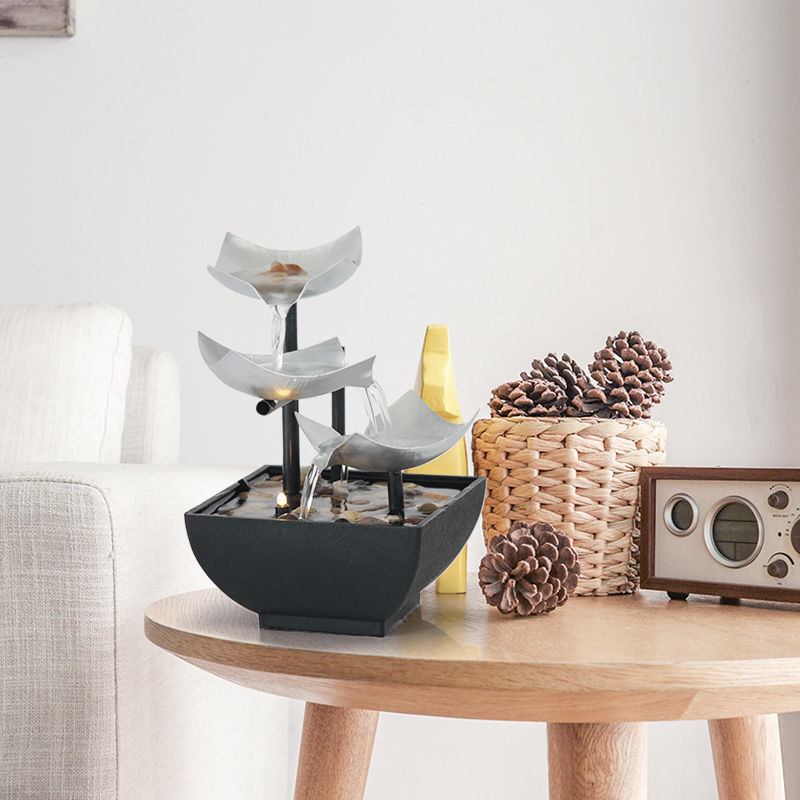 Zen Soothing, Relaxing, Decorative Tabletop Fountain for Home, Office Decor, Living Room, Bedroom