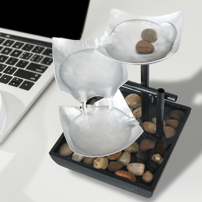Zen Soothing, Relaxing, Decorative Tabletop Fountain for Home, Office Decor, Living Room, Bedroom