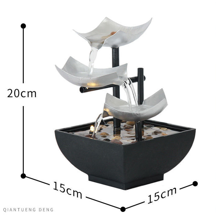 Zen Soothing, Relaxing, Decorative Tabletop Fountain for Home, Office Decor, Living Room, Bedroom