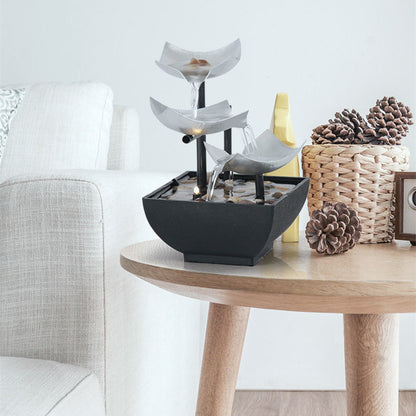 Zen Soothing, Relaxing, Decorative Tabletop Fountain for Home, Office Decor, Living Room, Bedroom