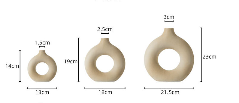 New Style Biscuit Vase Frosted Particle Flower Arranging Device