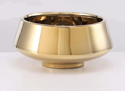 European Golden Vase For Arranging Succulents, Flower Pot, Tabletop Decoration Living Room Art Deco Vase Decoration