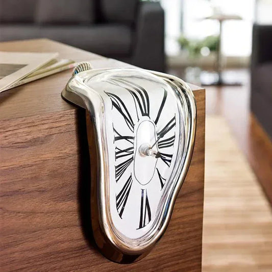 New Novel Surreal Melting Distorted Wall Clocks Surrealist Salvador Dali Style Wall Decoration Home Garden Clock