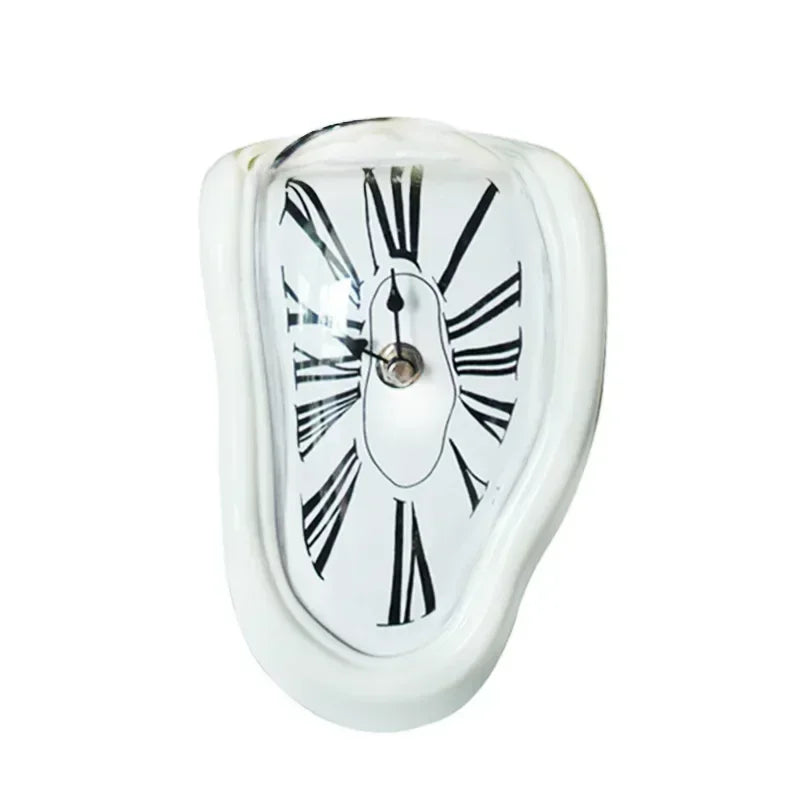 New Novel Surreal Melting Distorted Wall Clocks Surrealist Salvador Dali Style Wall Decoration Home Garden Clock